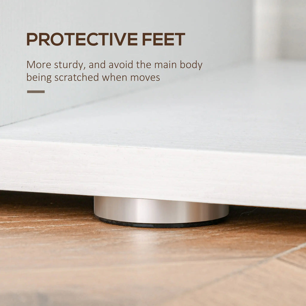 White Bookshelf | Extra-Tall Tree-Shape Open Shelf for Home Office