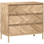 Natural Wood Chest of Drawers - detail view 5