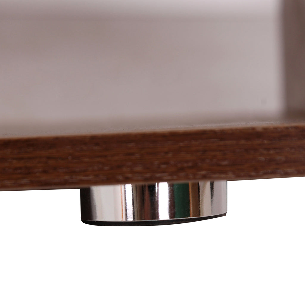 Walnut S-Shaped Wooden Bookcase - detail view 7