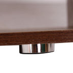 Walnut S-Shaped Wooden Bookcase - detail view 7