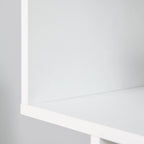 White Bookshelf | Extra-Tall Tree-Shape Open Shelf for Home Office
