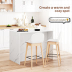 White Faux Marble Kitchen Island | 45.7" Storage Cabinet with 4 Drawers