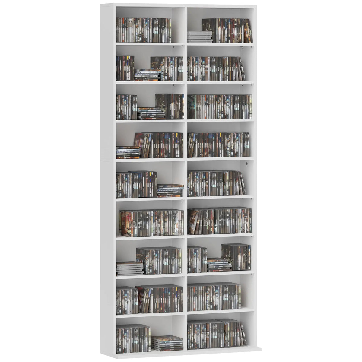 White Bookshelf | Multi-Cube Storage Shelf for Books & Decor
