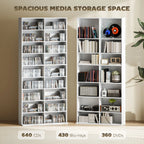 White Bookshelf | Multi-Cube Storage Shelf for Books & Decor