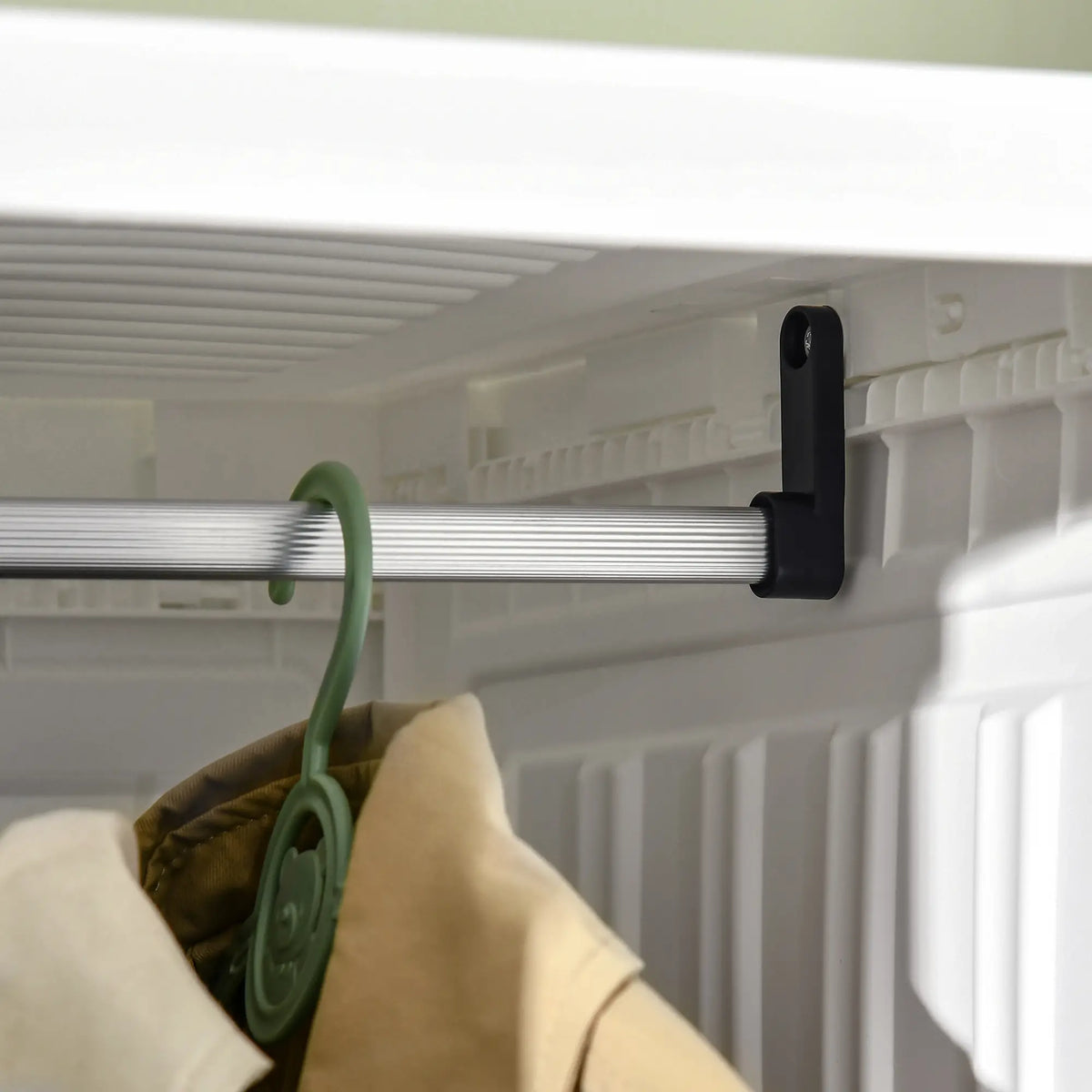 Foldable Modular Wardrobe | 9-Cube Portable Closet with Clear Doors