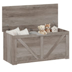 Grey Wood Grain Storage Chest - detail view 6