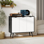 Modern Black Buffet Sideboard - detail view 2