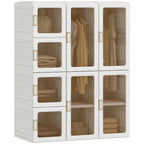 Portable Foldable Wardrobe | 9-Cube Modular Closet System