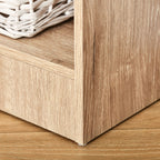Nature Wood 5-Tier Bookcase | 69.25" Tall Adjustable Shelf Storage Unit