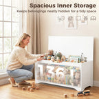 White Storage Trunk | Flip-Top Bedroom Storage Bench