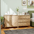 Natural Wood Chest of Drawers - lifestyle view