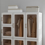 Portable Foldable Wardrobe | 9-Cube Modular Closet System