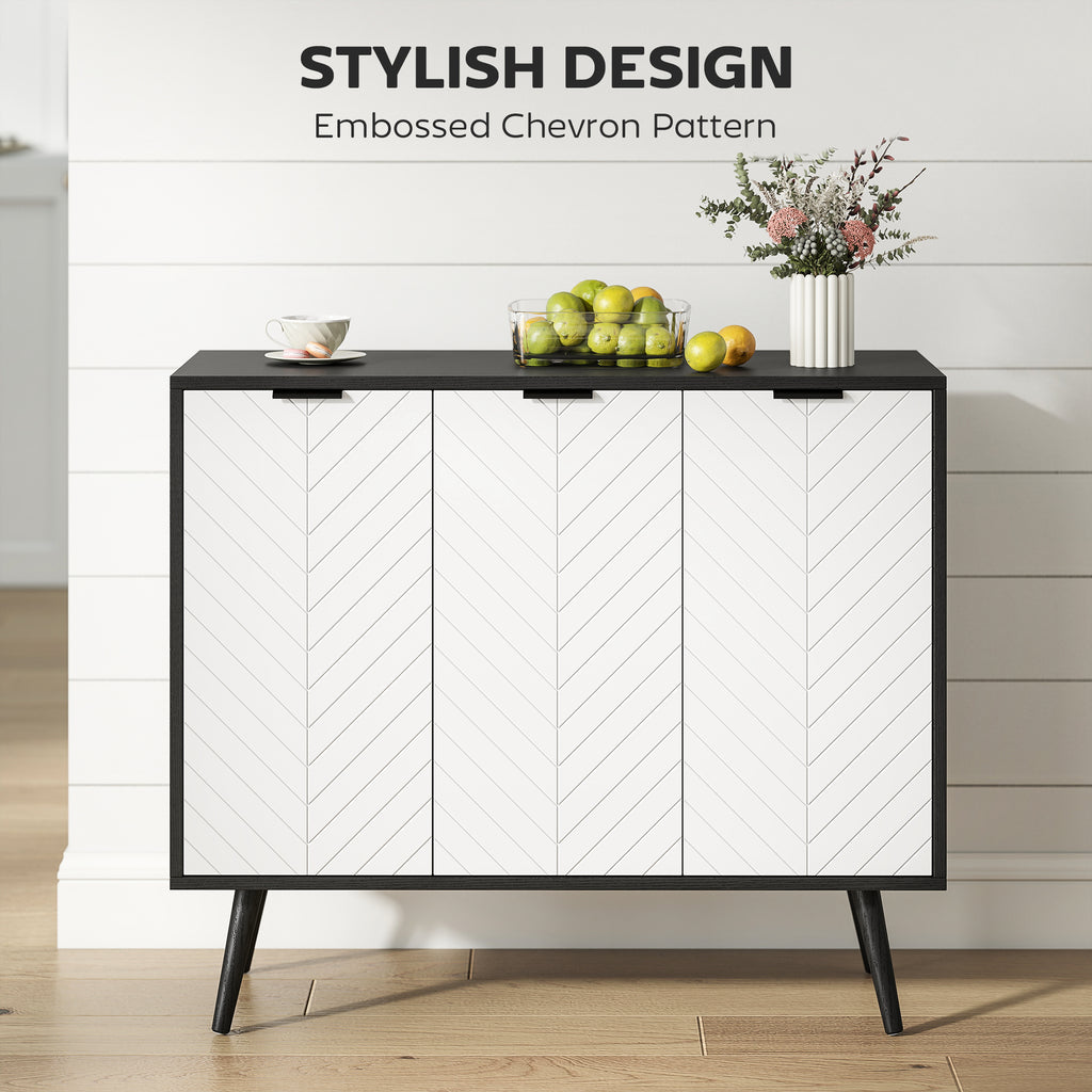 Modern Black Buffet Sideboard - dimensions