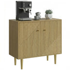Oak Buffet Sideboard with Gold Legs - detail view 4