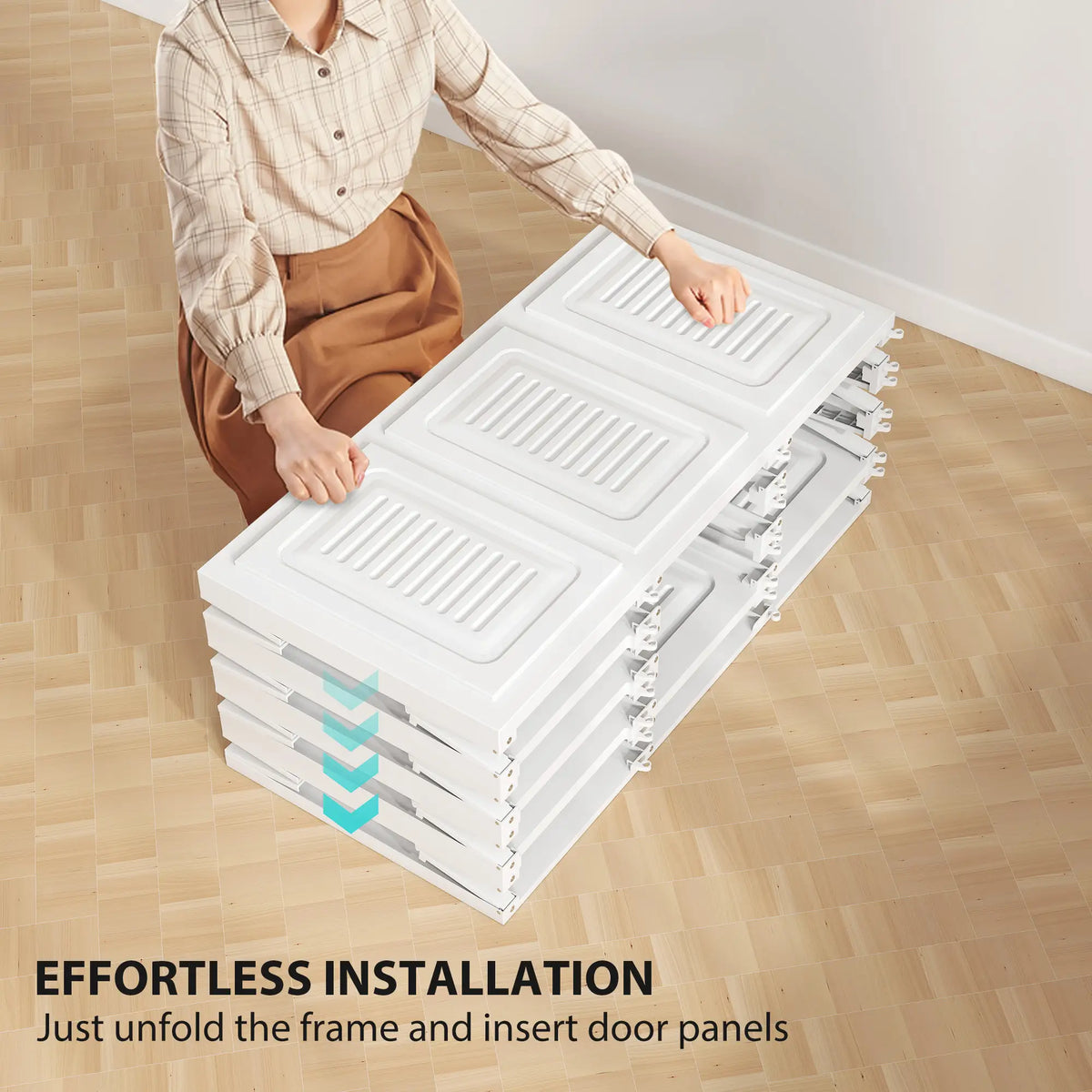 Portable Foldable Wardrobe | 9-Cube Modular Closet System