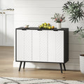 Modern Black Buffet Sideboard - front view