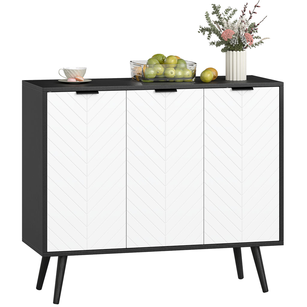 Modern Black Buffet Sideboard - detail view 4