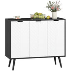 Modern Black Buffet Sideboard - detail view 4