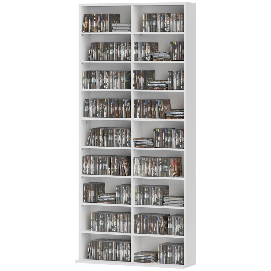 White Bookshelf | Multi-Cube Storage Shelf for Books & Decor