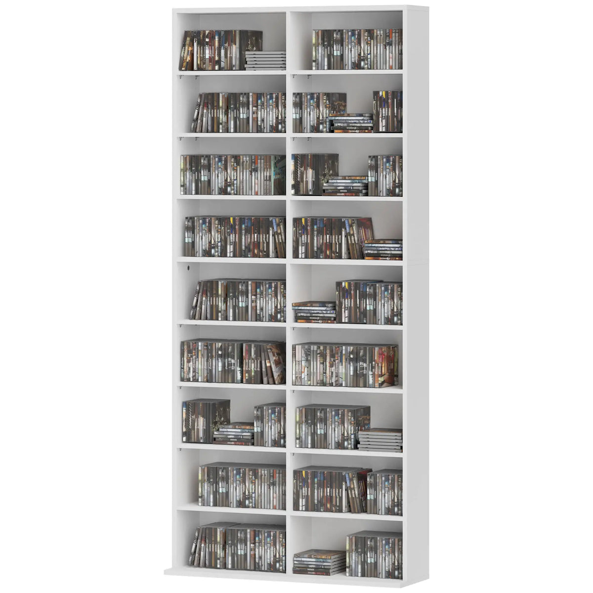 White Bookshelf | Multi-Cube Storage Shelf for Books & Decor